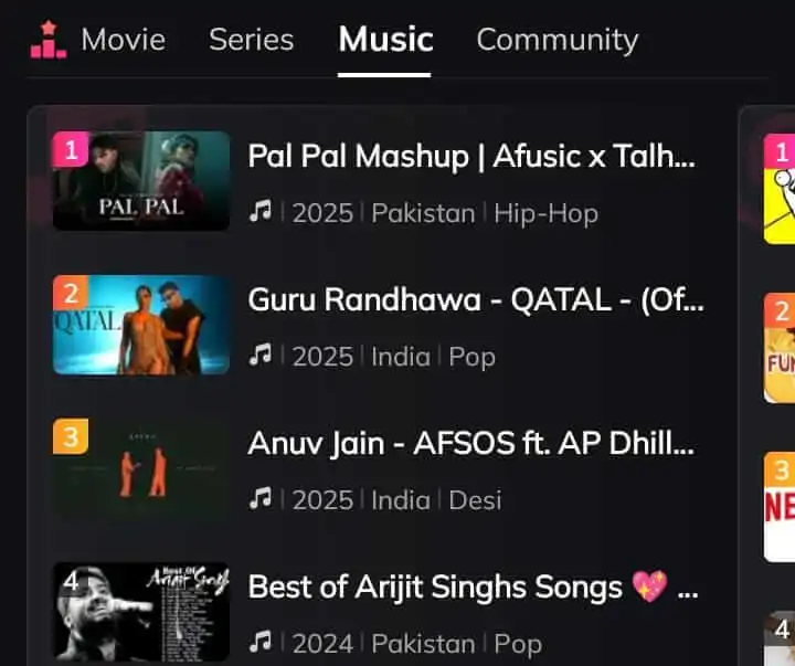 Music on MovieBox