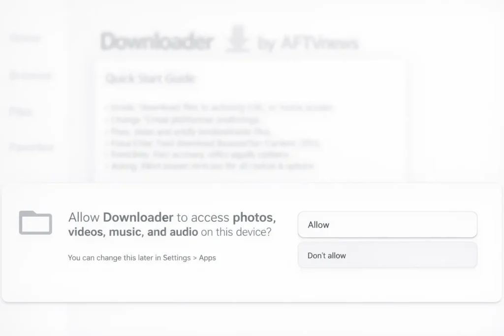 Allow Downloader to Access Files