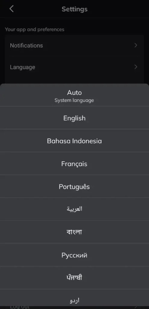 How to Change Language in VIP MovieBox Mod APK?