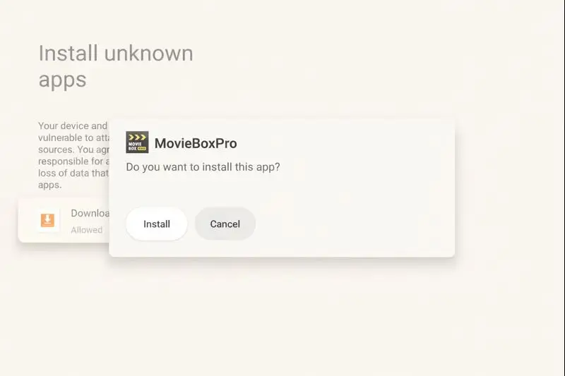 Install MovieBox Pro