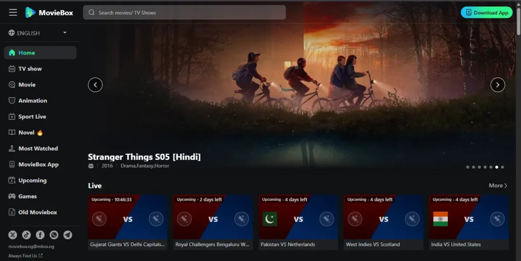 Movie Box Web Overview