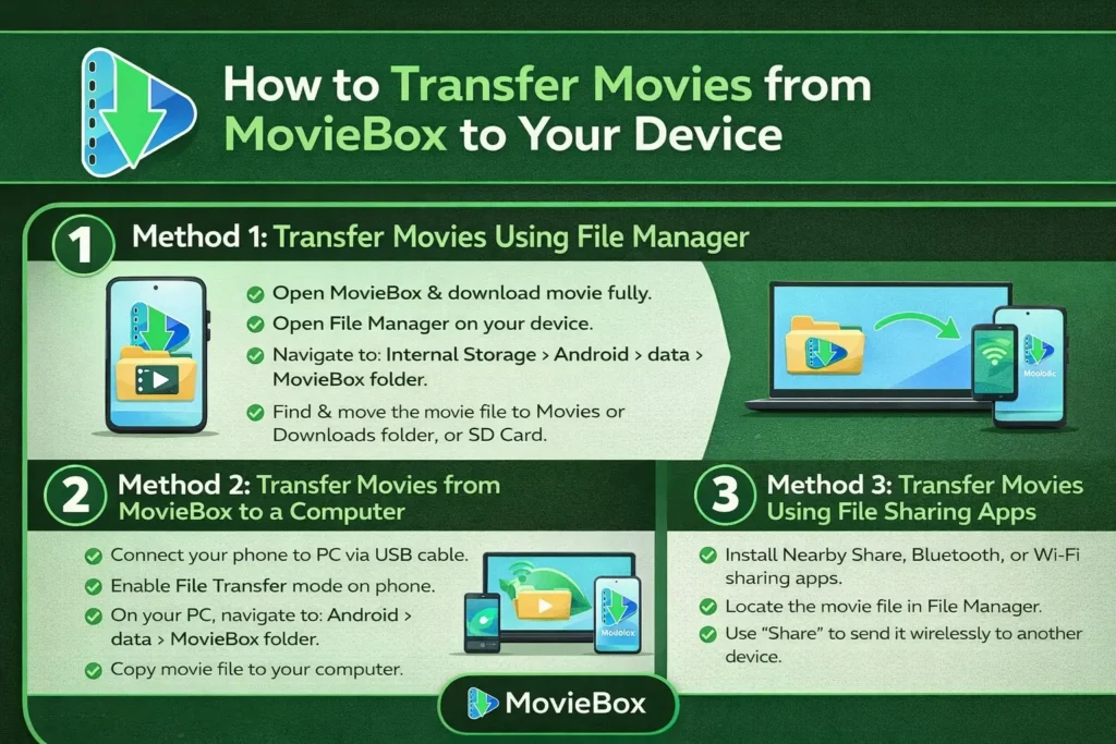 Methods to Transfer Movies